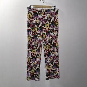 Disney Winnie the Pooh white/multicolor Pajama Pants women’s Size Medium (8-10)